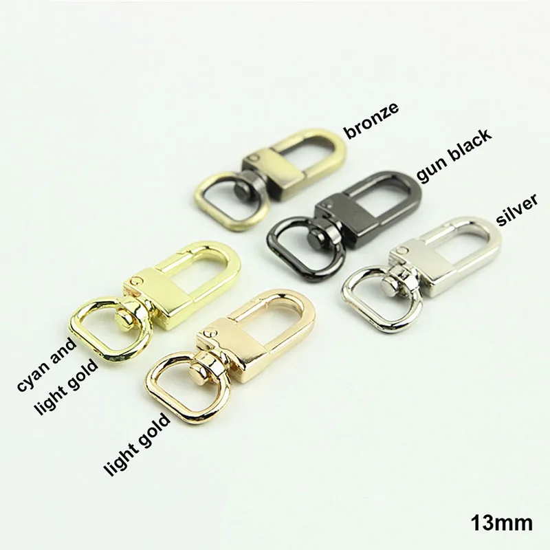 1pcs Metal D-ring Swivel Eye Snap Hook Trigger Lobster Clasps Clips for Leather Craft Bag Strap Belt Webbing Keychain