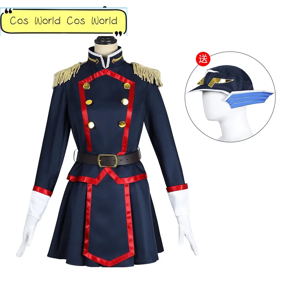 New Chained Soldier Uzen Kyoka Cosplay Anime Uzen Kyouka Cosplay Costume Halloween Uniform Dress Anti-Demon Corps 7th Unit Chief