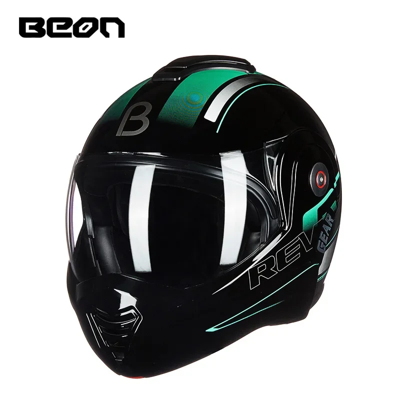 Full face BEON B-702 Flip Up Motorcycle Helmet Open Modular Motorbike helmet Cascos para motos ECE casque moto cross motocross