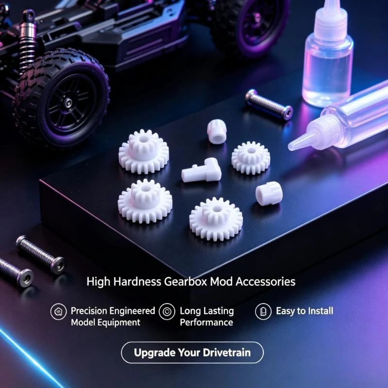 Universal 6-in-1 Gear Wheel Assembly Kit, High Hardness Wearproof Gearbox Mod Accessories for RC Hobby Model Equipment
