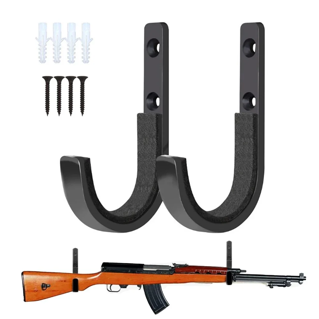 Gun Rack Wall Mount with Mag Holder, Rifle Wall Mount/ Holder Wall