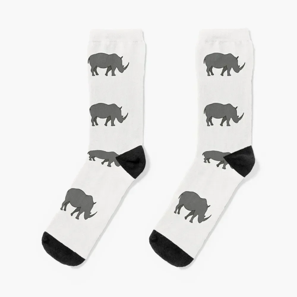 Gray Rhino Socks loose hockey Antiskid soccer Women Socks Men's