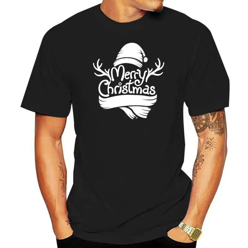 Merry Christmas Reindeer Antlers & Scarf Hat Mens T-Shirt 3D Men Hot Cheap Short Sleeve Male T Shirt O-Neck Hipster Top Tee