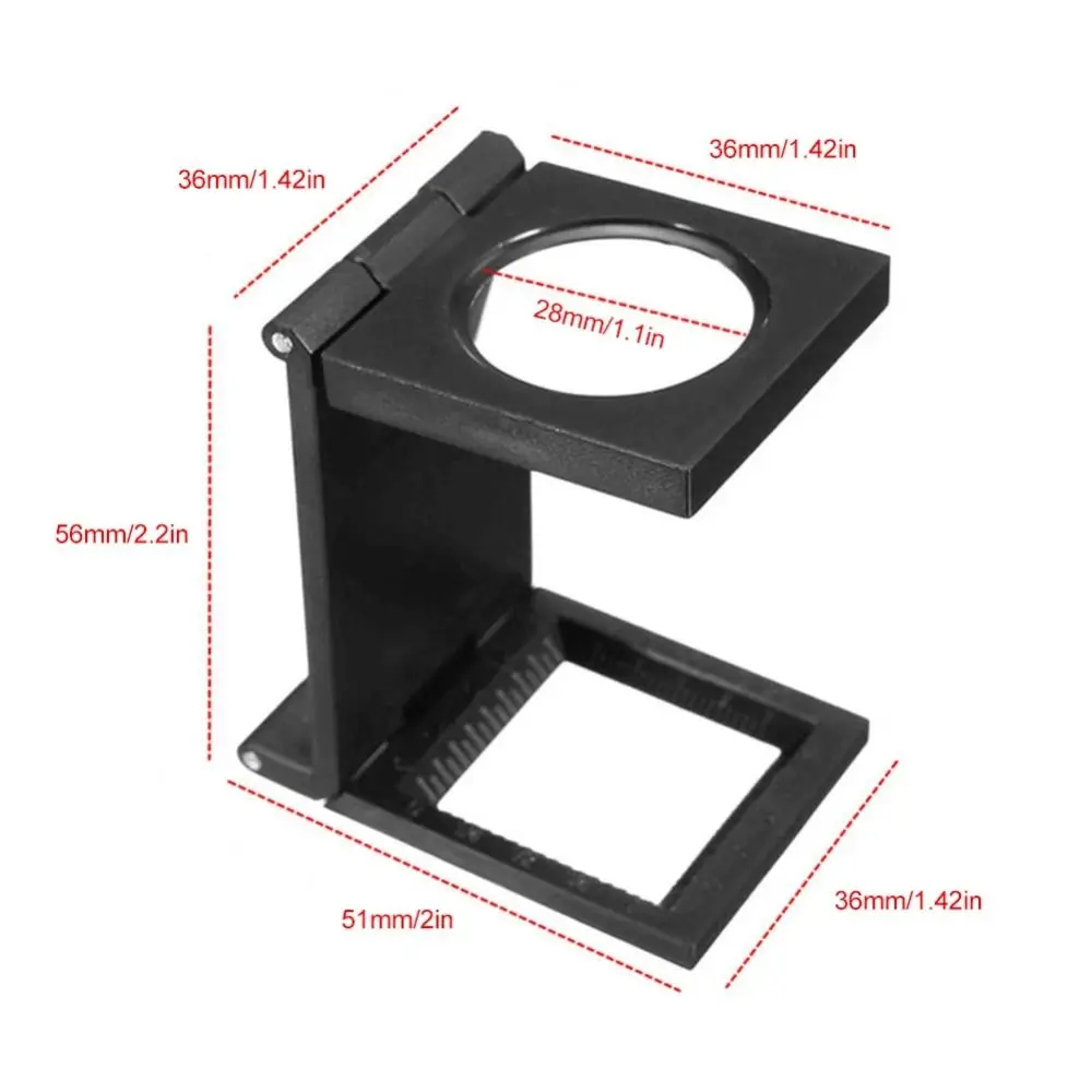 QuestionMini loupe de poche, loupe de lecture durable, loupe compacte noire 10X