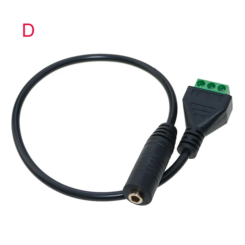 USB أنثى B USB صغير Type-C RCA ذكر إلى 5 دبوس أنثى الترباس وموصل المسمار مع كابل محول القابس المحطة المحمية