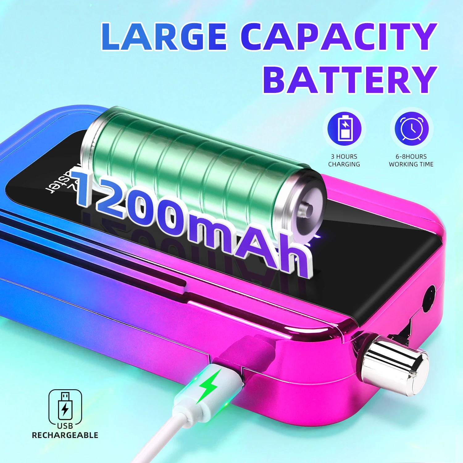 Profissional 45000rpm elétrica portátil máquina de broca do prego recarregável baixo ruído lixadeira arquivo para manicure ferramenta salão beleza