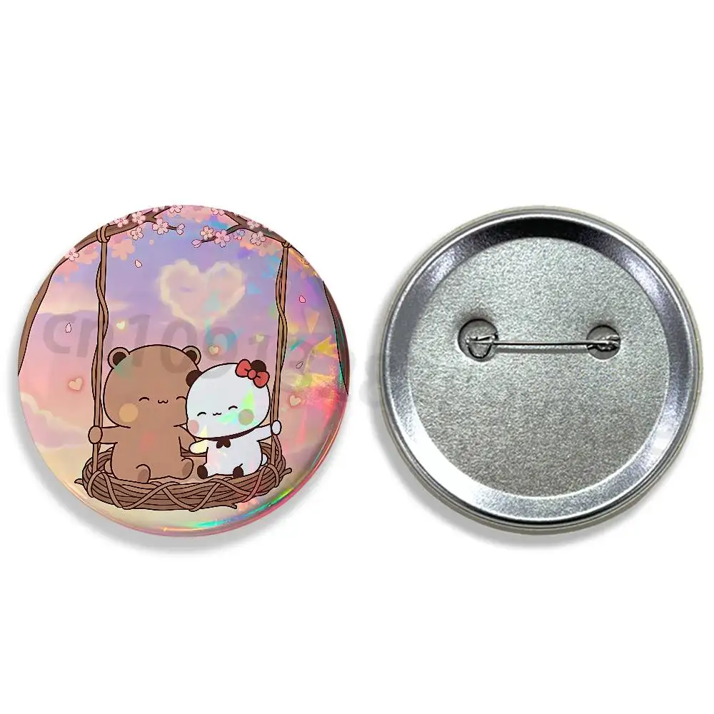 Cartoon Cute BuBu DuDu 58mm Badge Brooches on Backpack Clothes Handmade Round Enamel Pins for Jewelry