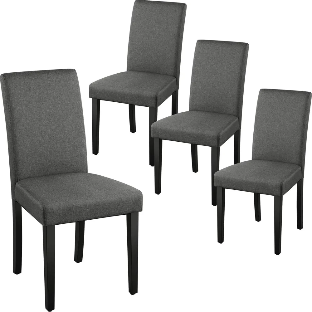 

Dining Chairs Set Of 4 Fabric Parson Upholstered Kitchen Chairs With Padded Seat And Solid Wood Legs For Dining Room/restaurant