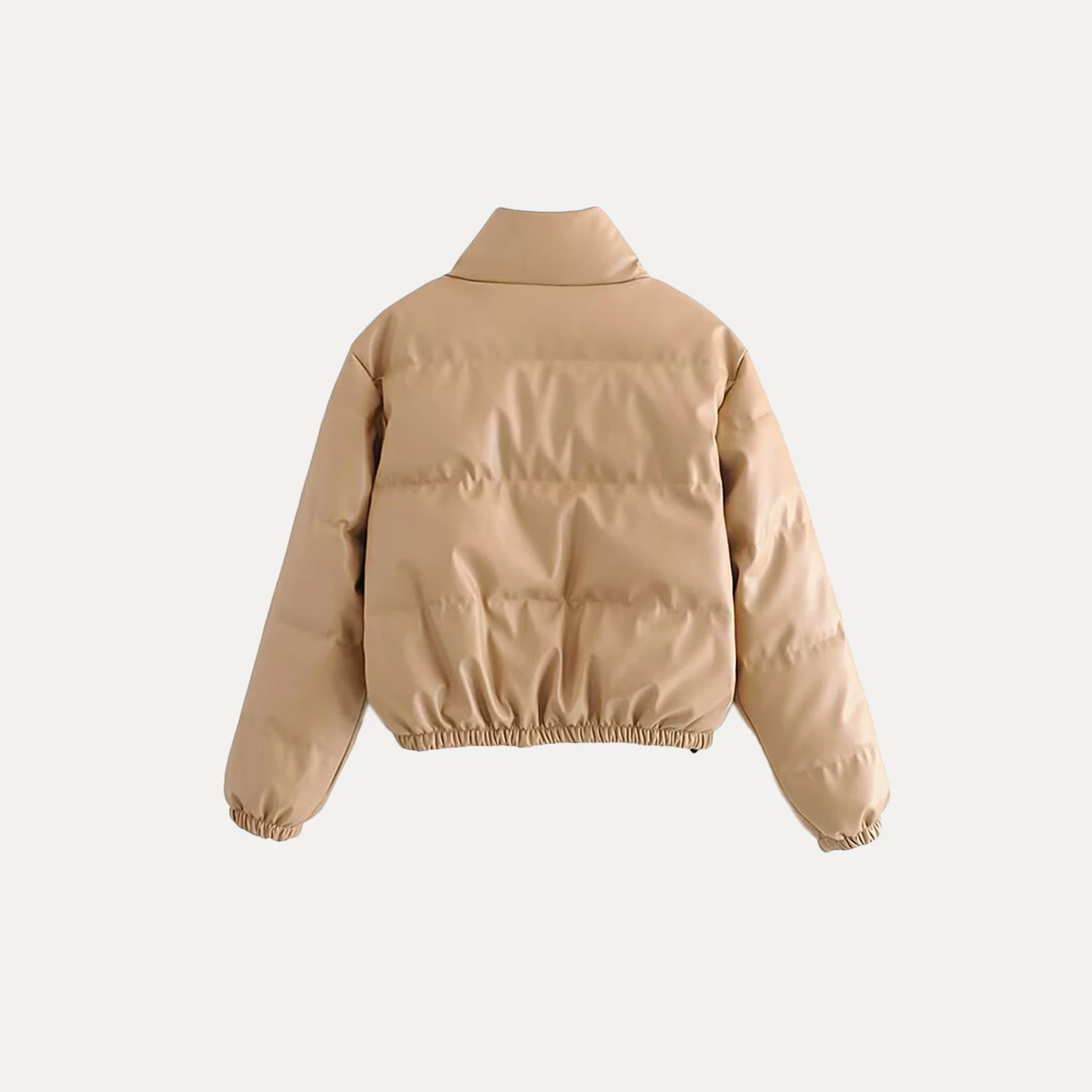 Z المرأة Faion ort الجلود Jaet ملابس خارجية غير رسمية متعددة الاستخدامات الوقوف صالح طويل Sve زر إغلاق خريف 2025