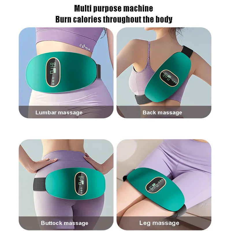 Sabuk Pijat Elektrik Portabel Multifungsi Pelangsing Pembakar Lemak Pinggang Perut Alat Kebugaran Rumah EMC Vibrator Lemak Dalam