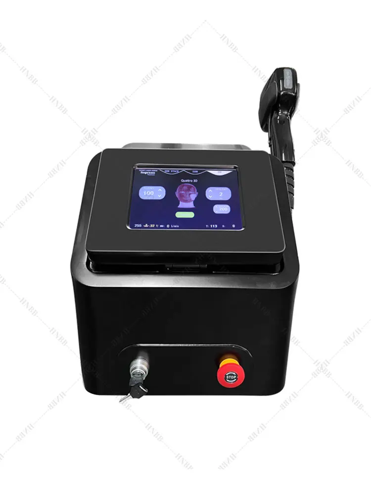 2025 New Black 808nm Diode Laser Hair Removal Machine Ice Platinum 3 Wavelength Permanent Depilation Device