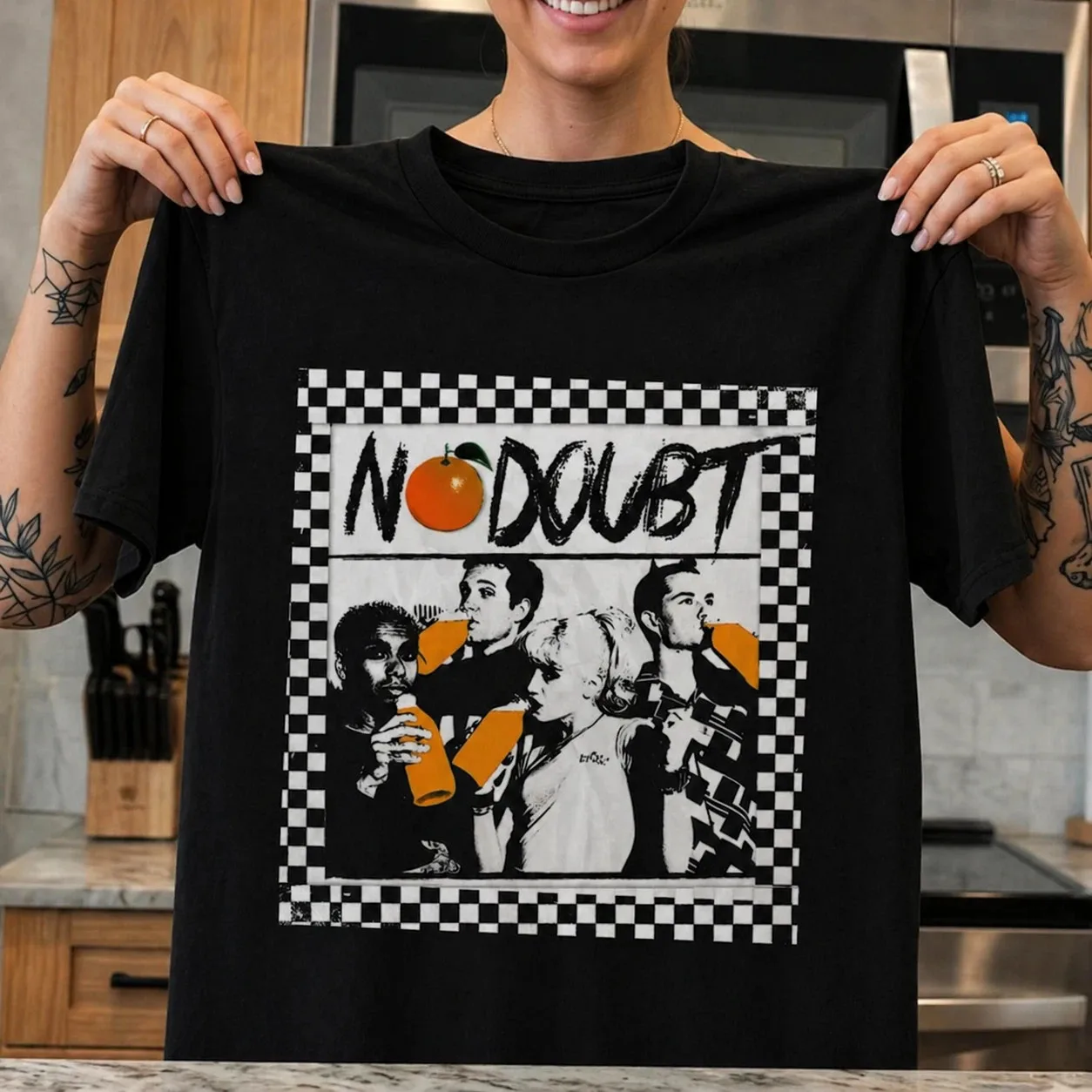 No Doubt Band T-Shirt 90s Ska Punk Rock Graphic Tee Gwen Stefani Fan S-4XL
