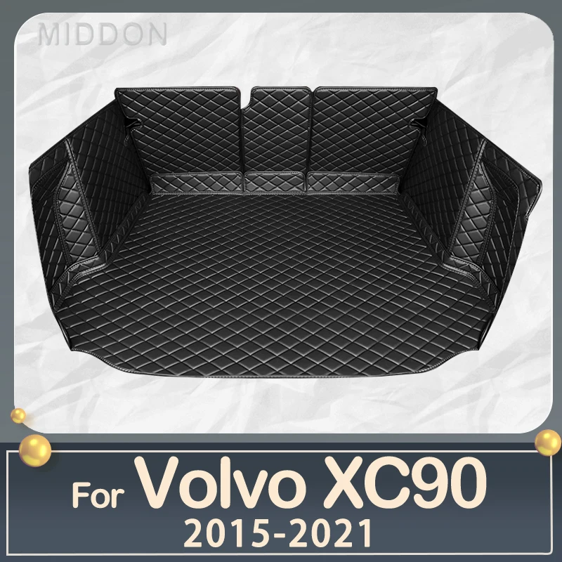 Car trunk mat for Volvo XC90 Five seats 2015 2016 2017 2018 2019 2020 2021 cargo liner carpet interior accessories cover