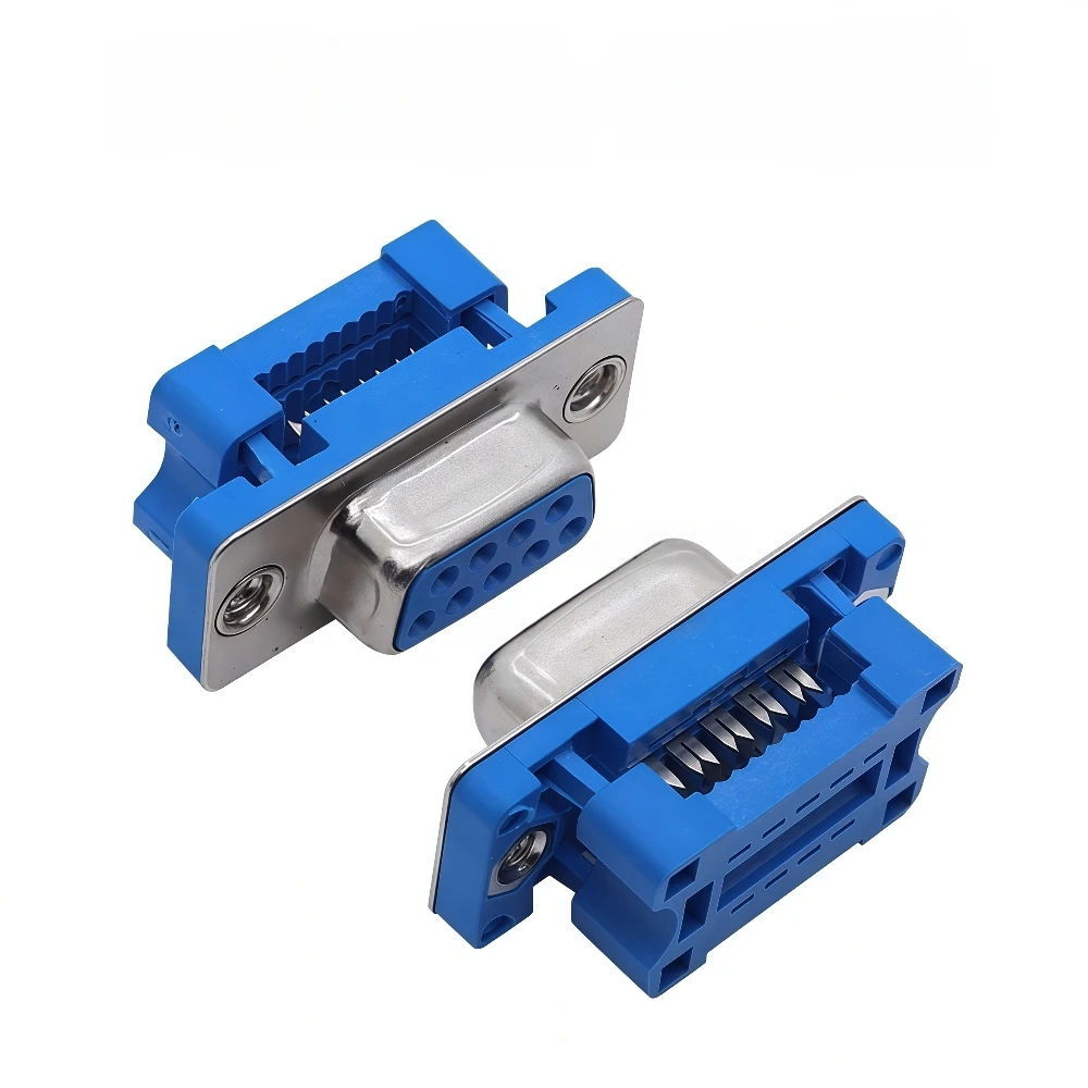 1Pcs DB9 DB15 DB25 DB37 DIDC9/DIDC15/DIDC25/DIDC37 Male Female Plug Serial Port Connector IDC Crimp Type D-Sub RS232 Adapter
