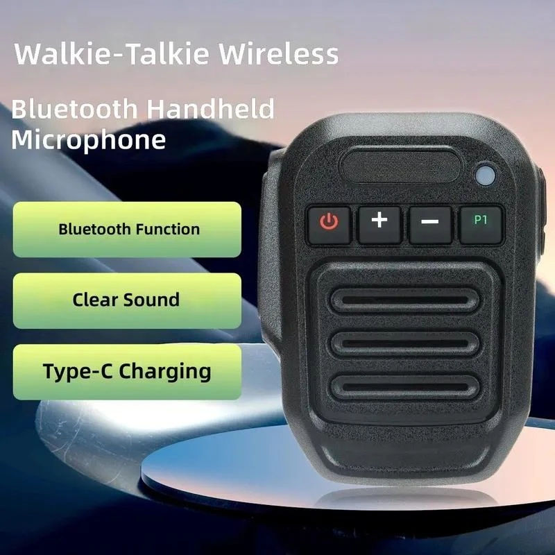 for  Bluetooth Handheld Walkie Talkie Universal K Head Adapter Shoulder Microphone Wireless Mic
