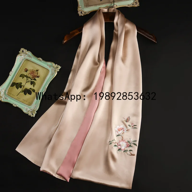 

PYJ Suzhou Embroidery Women's Mulberry Silk Cheongsam Shawl Silk Scarf High-end Versatile Gift Box