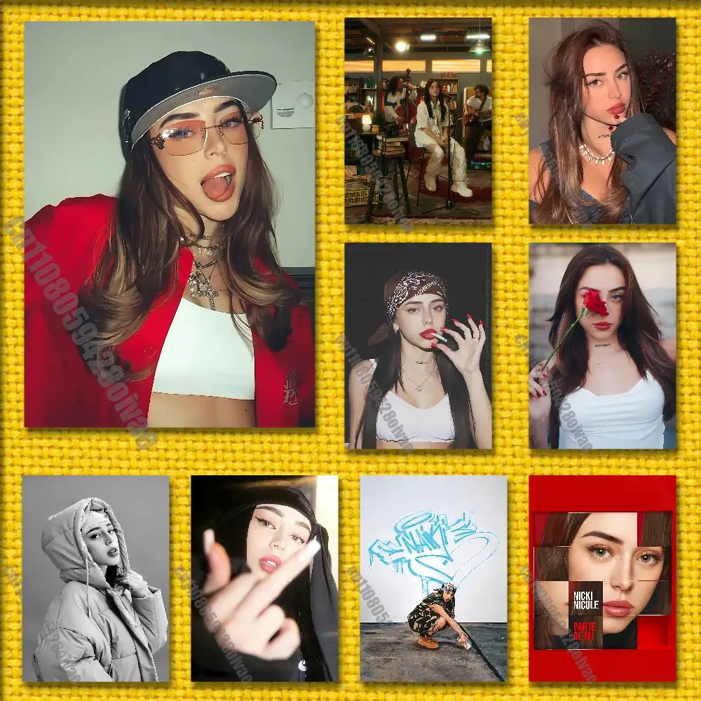 

N-Nicki N-Nicole NAIKI Alma Recuerdos Poster Sticker For Bars 40x60cm Self-adhesive Decorative Collectibles Playbill Cover