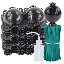 Black Reusable Plants Rooting Ball Transplant Nursery Pot Sapling Propagation Grafting Breeding Container Gardening Accesorries