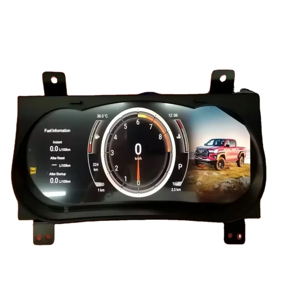 

12.3 inch Automotive Automatic Instrument Linux LCD Instrument Panel Digital Cluster Toyotas Hilux Revo Rocco Fortuner 2004-2016