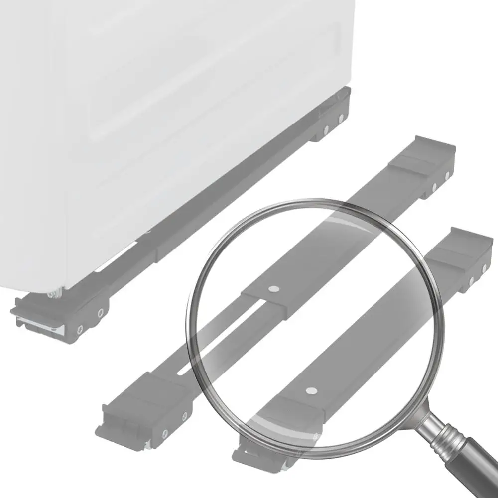 

24 Wheel Washing Machine Base Holder Extendable Mobile Roller Bracket Heavy Duty Refrigerator Base Mount for Kitchen Bathroom