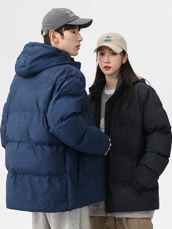 معطف الطالب المبطن الدافئ المقاوم للرياح من ألياف البوليستر، غطاء للرأس، مناسب للشتاء...