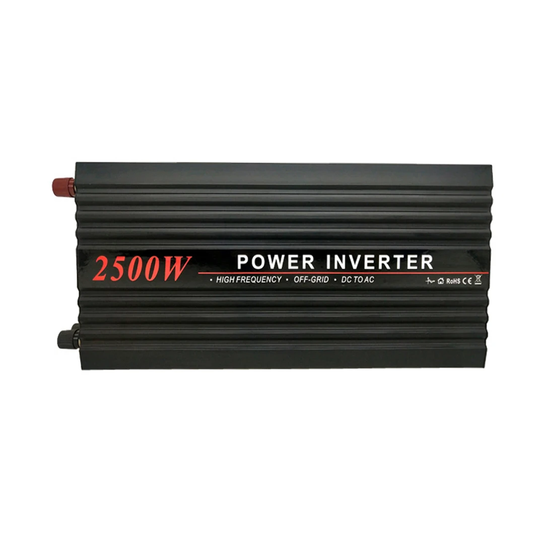 Pure Sine Wave Power Inverter 2500W DC12V/24V/48V AC100-120V AC220-240V Power Inverter Applicable to all industries