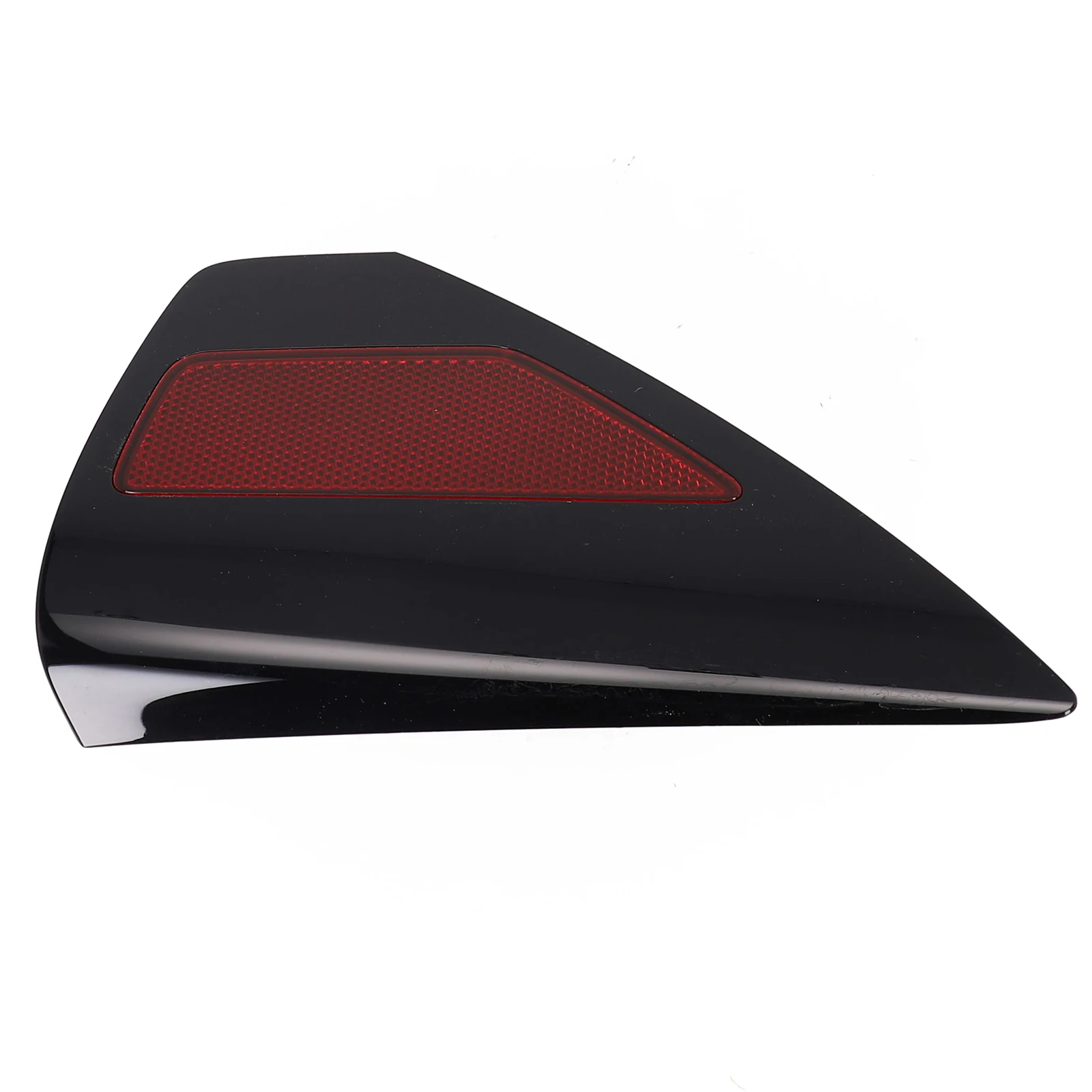 1pcs Charge Rear Door Cover Reflector Cover Tail Light Trim Lens Color: Red  Shell Color: BlackStable Characteristics And High R