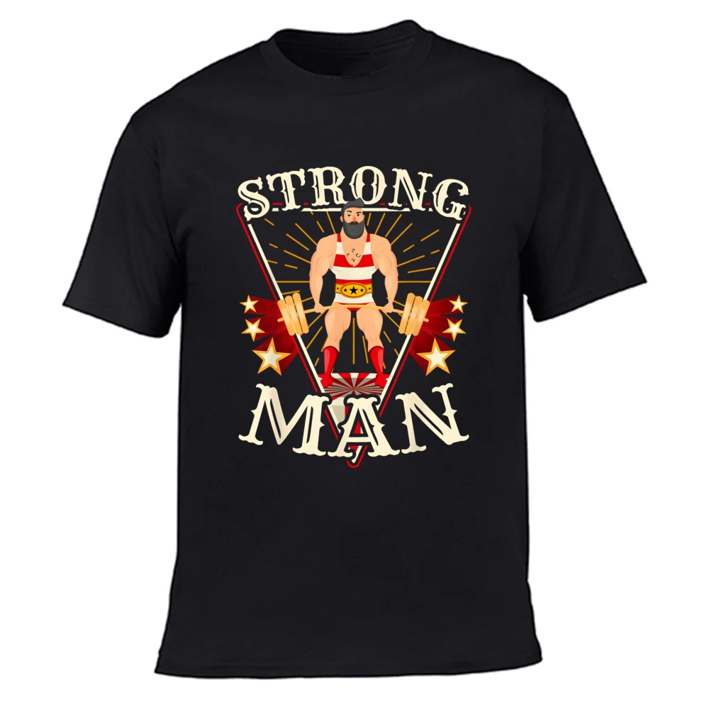 Deadlift Shirt Vintage Circus Strongman Costume Men T-Shirts Circus Event Security Ringmaster Lover Gift T-Shirt Clothes