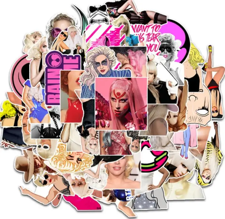 

10/30/50pcs European And American Singers Graffiti Crazy Fans Stickers Waterproof Skateboard Cute Kids Girl Toys Travel