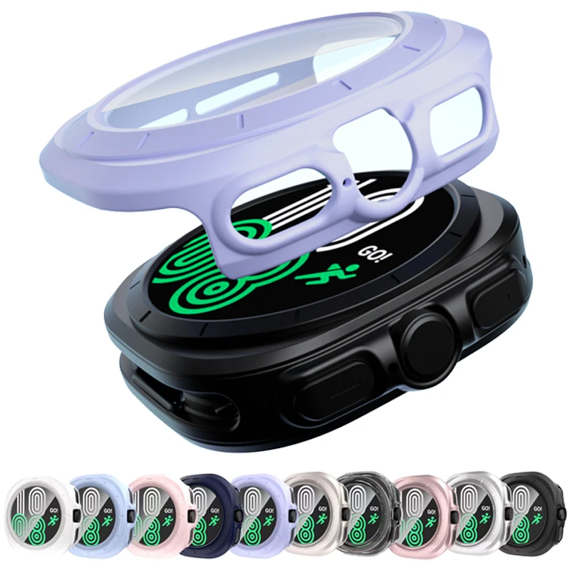 Glass+Case for Samsung Galaxy Watch 7 Ultra 47MM Waterproof PC Hard Bumper All around Protective Shell Cover+Screen Protector