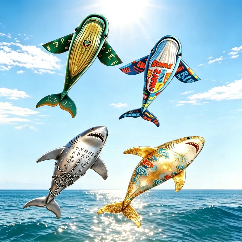 Whale kites flying Adults Kite nylon fabric giant kite reel weifang delta kite factory ikite eagle bird new drachen pipa koi i