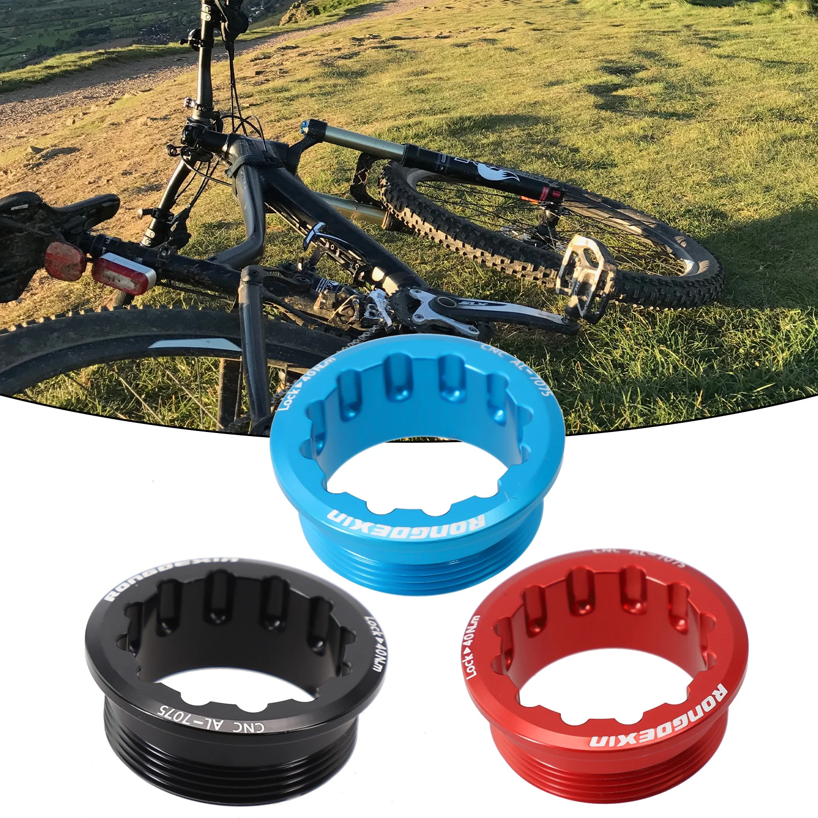 1pcs Bicycle MS 12 Speed Freewheel Lock Cover Hub Body For-SHIMANO M6100 M7100 8100 Cassette Cover Lock Ring Fixing Bolt Parts