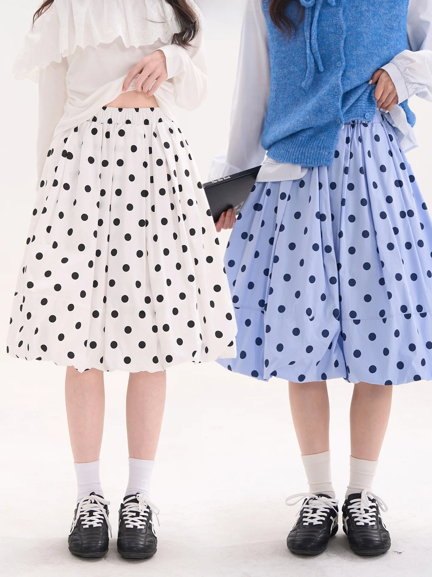 

Sweet Overload Polka Dot Bloomer Skirt Women's Spring Summer A-Line Skirt High Waist Cotton High Sugar Content