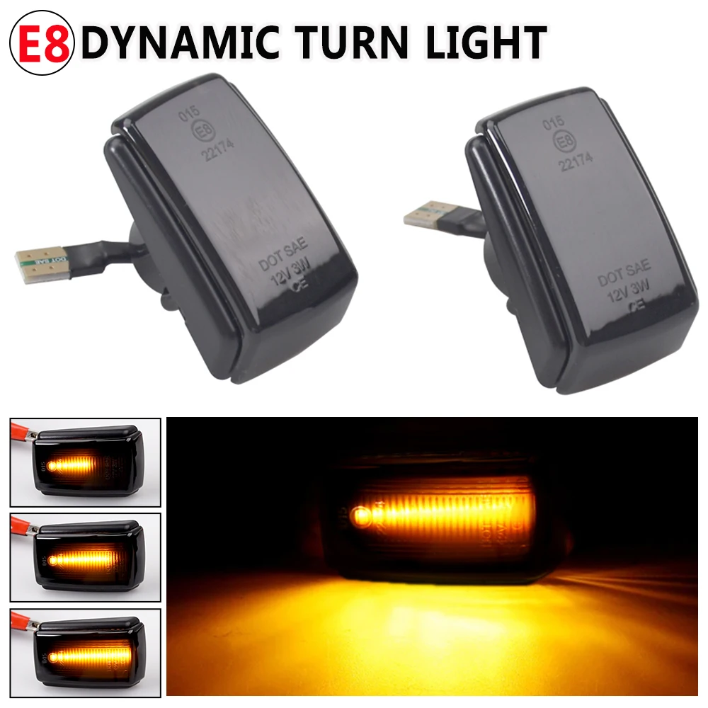 For Volvo 850 V40 V70 S40 240 740 C70 940 S70 S90 960 Flowing Water Repeater Indicator Dynamic LED Side Marker Turn Signal Light