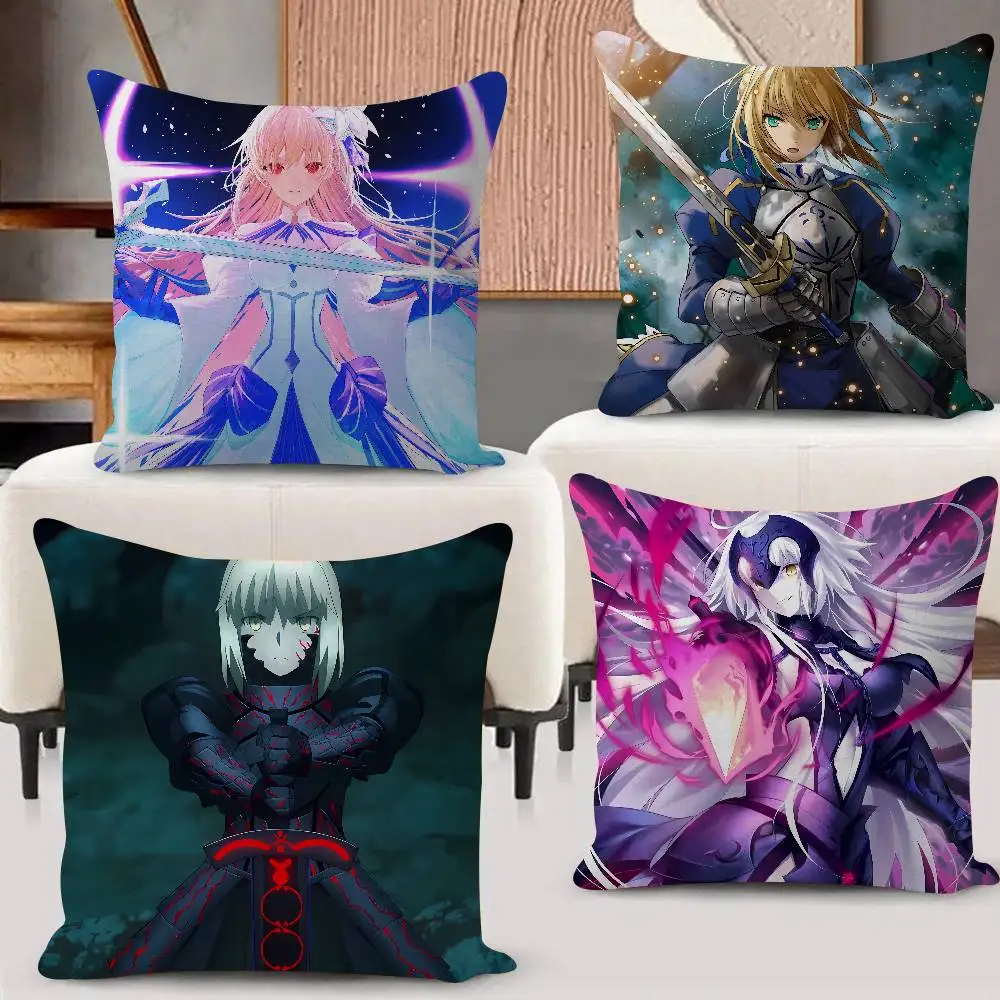 Games Fate-Grand Order Anime Mini 45*45cm Cushion Cover Pillow Cover Decor Pillowcase Home Pillowcase For Couch Pillow