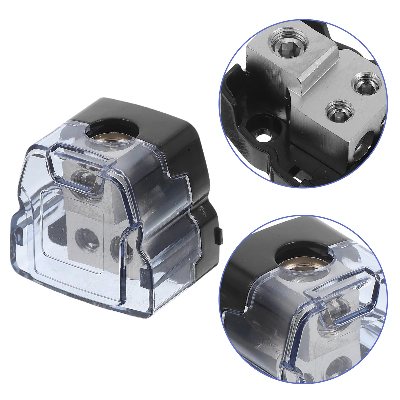 

1 set 1 Set Distribution Block 4Ga Input 8Ga Output Automotive Audio Ground Cable Splitter Power Distributor Universal Fit