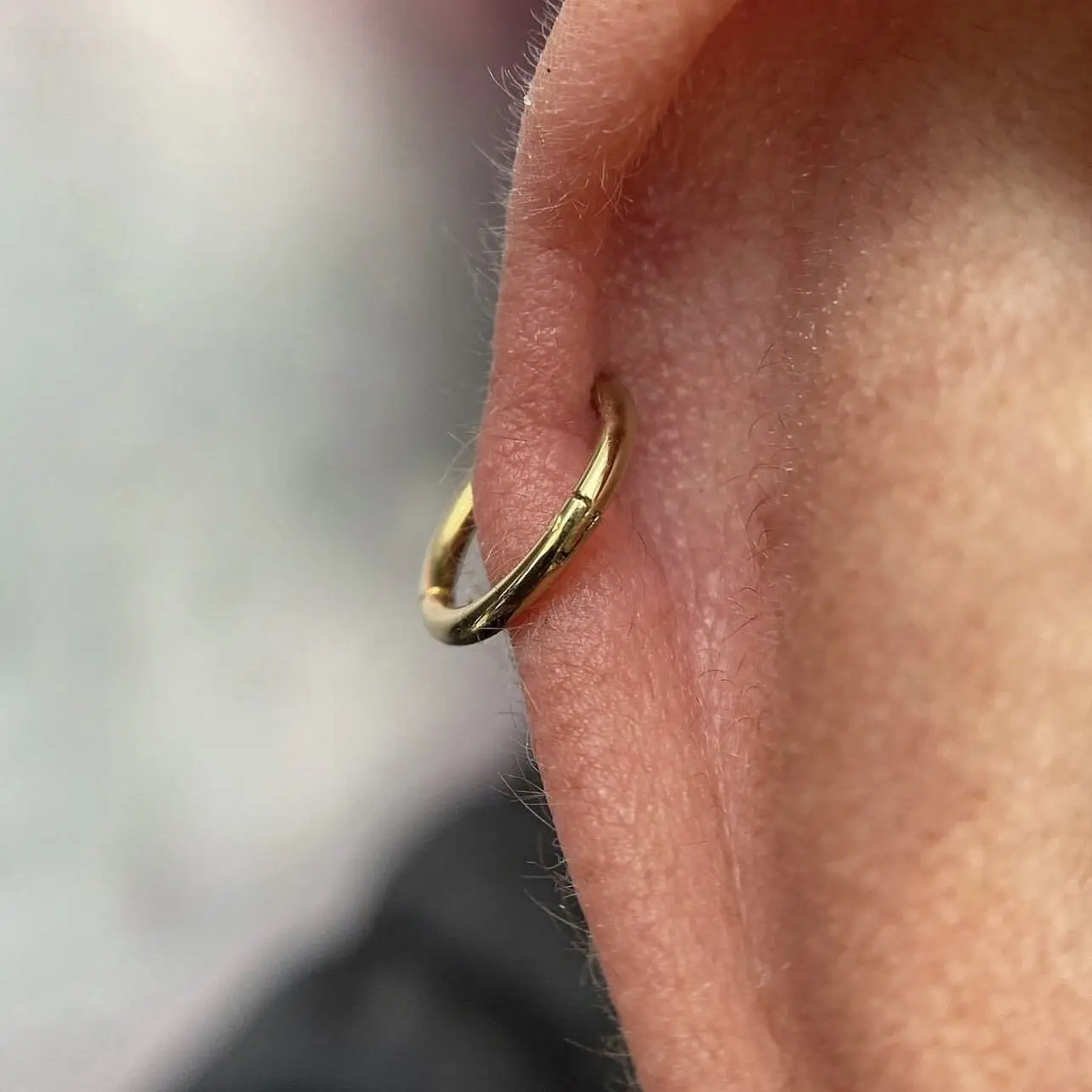 G23 Titanium Nose Ring 14G 16G 18G 20G Hinged Segment Cartilage Tragus Earring Helix Daith Hoops Septum Clicker Piercing Jewelry