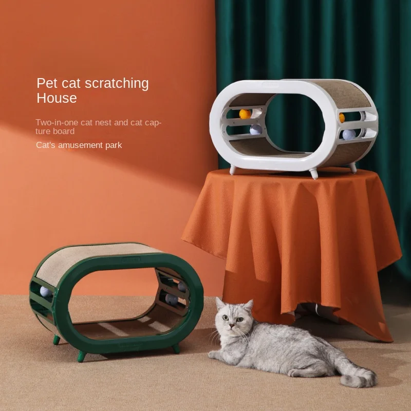 

Cat Scratching Board Cat Litter Corrugated Paper Claw Grinder Does Not Remove Scraps Oversized Toy Cat Bed Pet Supplies