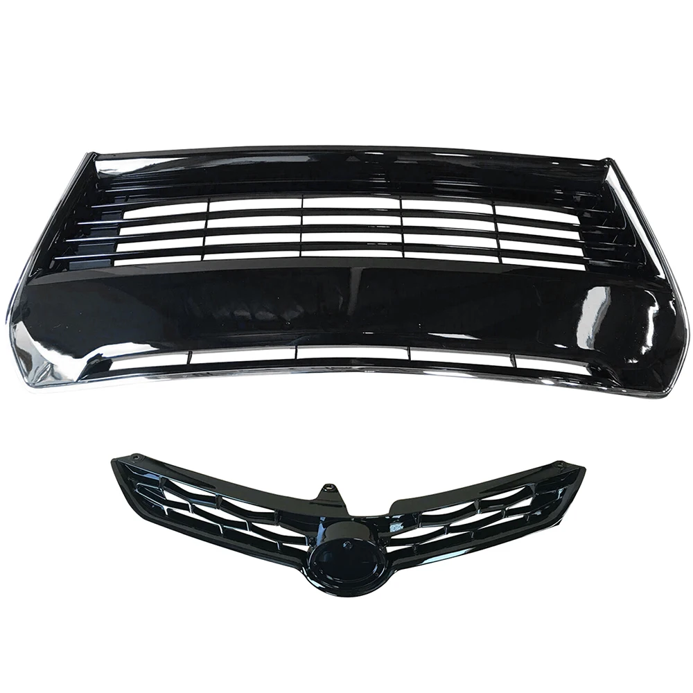 

Передний бампер автомобиля из АБС-пластика, верхняя нижняя решетка, замена решетки 53111-02770 для Toyota Corolla S 2014-2016, автомобильные аксессуары