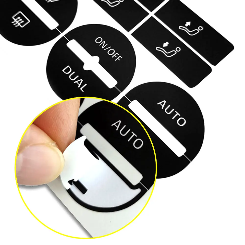 For GOLF Mk5 2004-2008 For PASSAT 2005-2010 Air Condition AC Climate Control Worn Peeling Button Repair Decals Stickers PVC