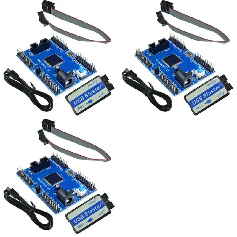 

Плата разработки 3X Max II EPM240 CPLD, обучающая плата, USB-кабель Blaster Mini, 10-контактный JTAG-кабель для подключения