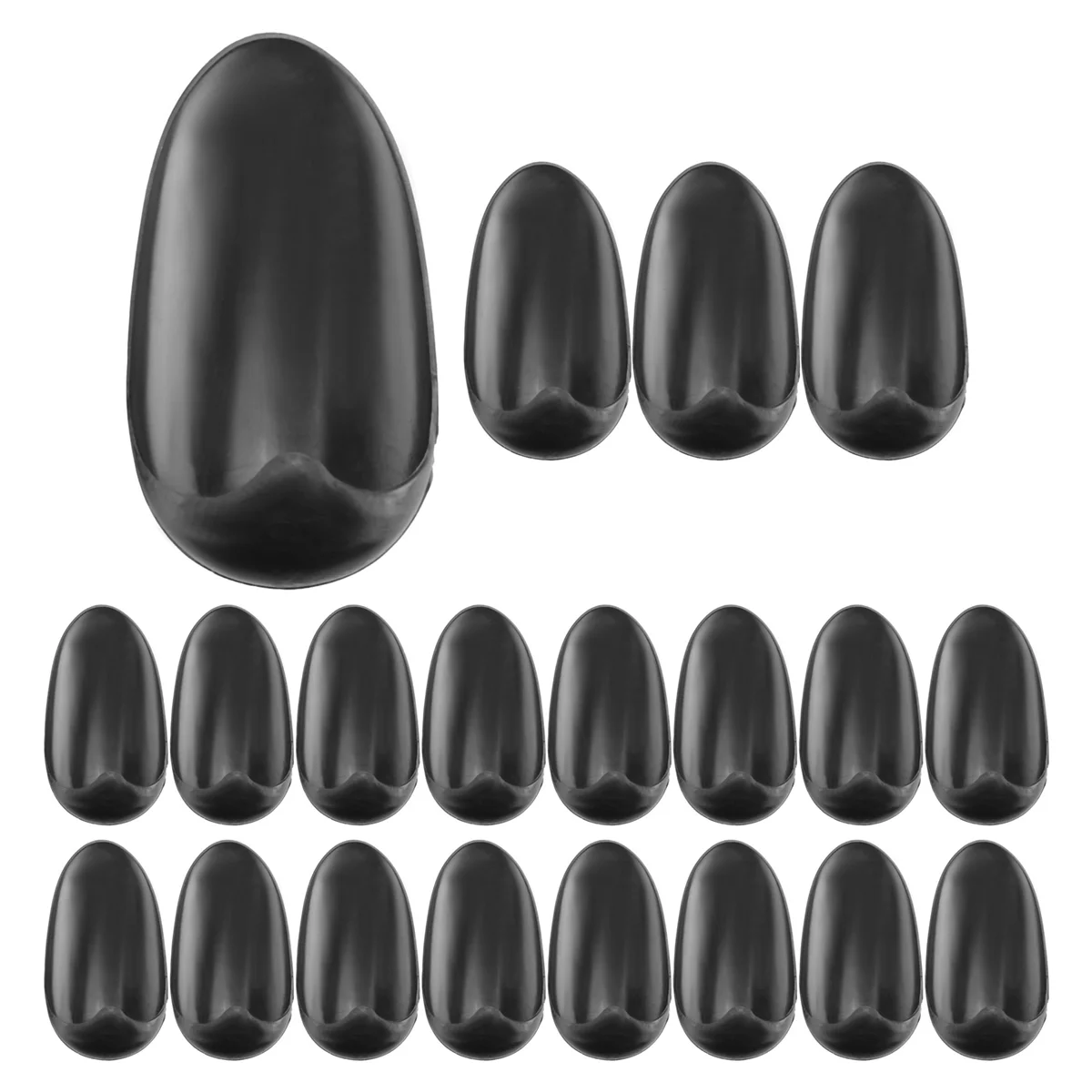 10 Pairs Black Plastic Hairdressing Dye Coloring Ear Cover Shield Protector