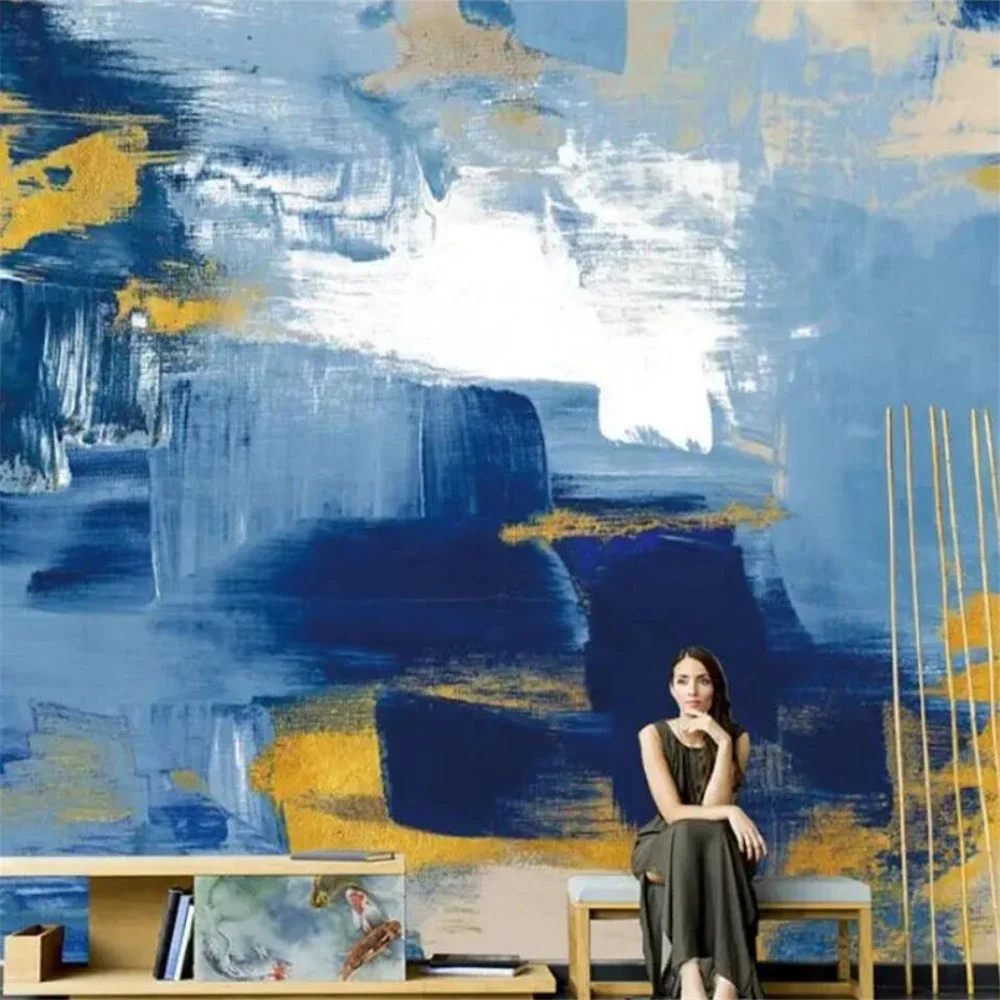 Custom Nordic personality graffiti art modern abstract living room TV background art wallpaper home decor 3D mural wall covering