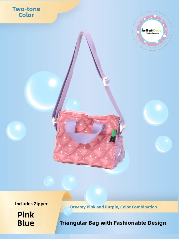 

IatDecor Waterproof Fruits Jelly Iatable Single oulder Handbag Color Blo Candy Pink Briti Sle Youth Daily Bag