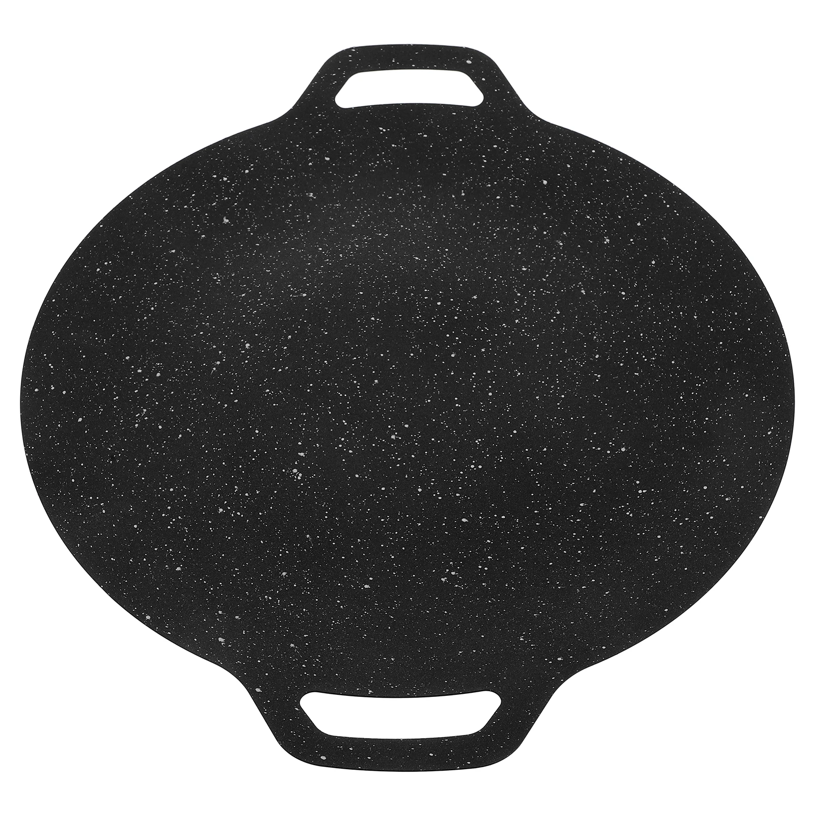 

Barbecue Fried Meat Dish 30cm Black Thick Nonstick Pan Camping Korean Grill BBQ Tools Stainless Steel Grilling