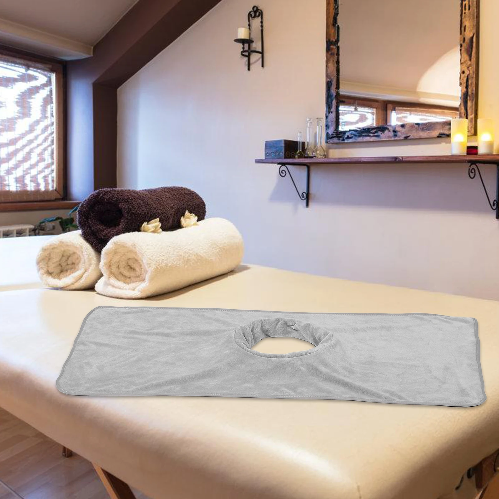 

Massage with Face Hole Thickened Cover for Beauty Spa Home Use Reusable Massage Table Cloth Pillowcase