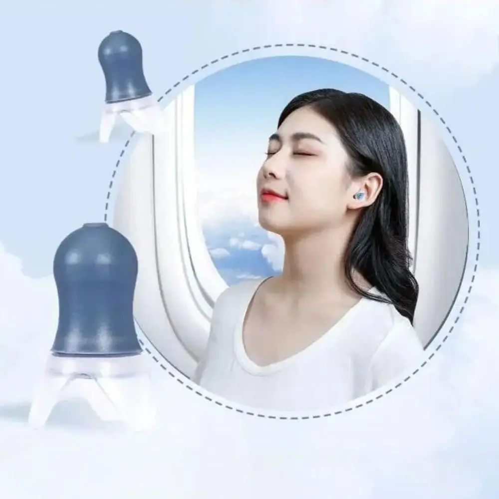Reusable Pressure Equalization Ear Plugs Soundproof Multifunction Flight Ear Plugs Anti-Tinnitus Noise Reduction Earbuds Travel
