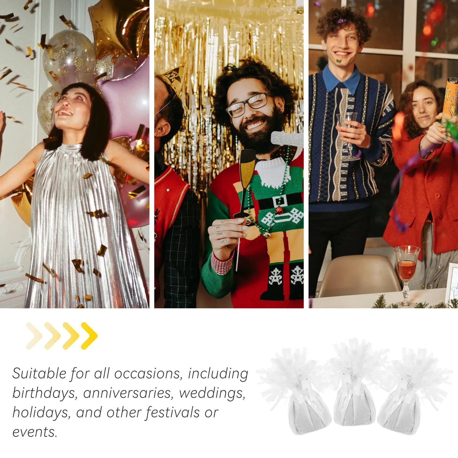 

6 Pcs Weights Balloon Pendants Plastic Cement Base Party Supplies Balloon AccessoriesReusable