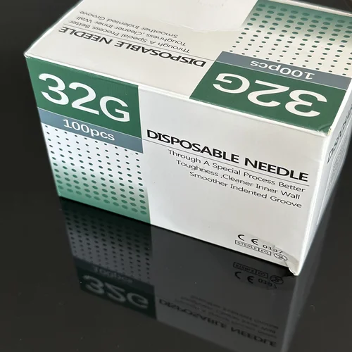 Imagen 2 del producto Agujas de Inyección de 27G 30G 32G 34G 4mm/13mm/25mm, Material de Alta Gama, Calidad Perfecta, Agujas Desechables para Cosmetología