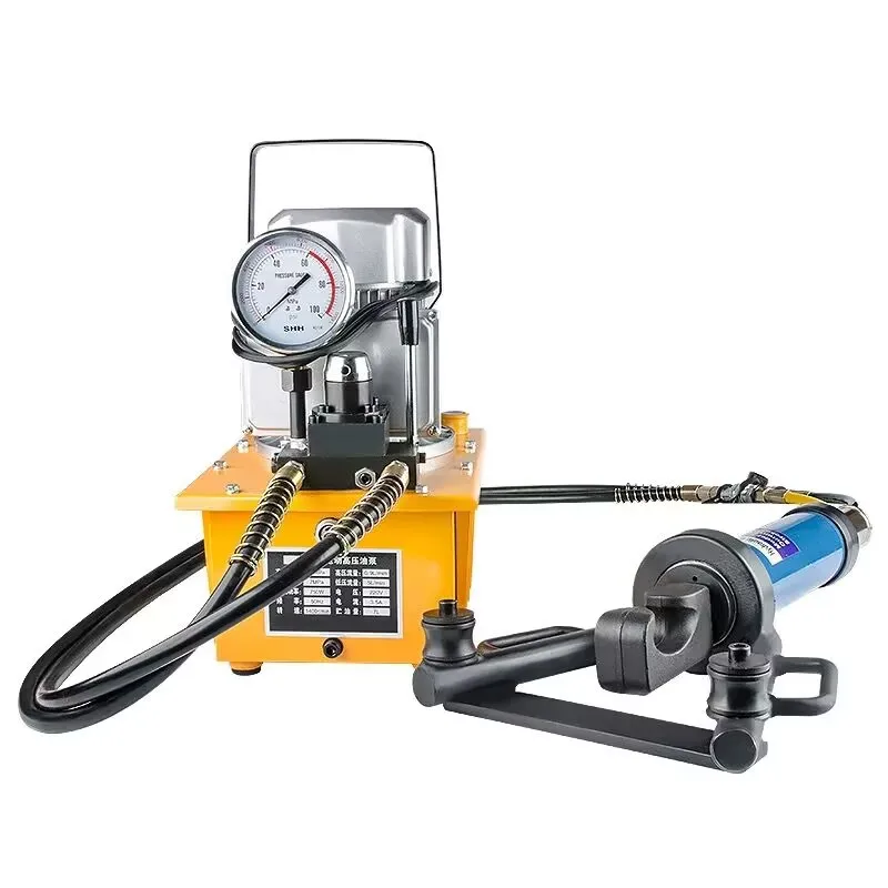 Hydraulic Electric Steel bar Bending machine RB-32 Rebar Bender Dual Circuit Electric Pump Steel bar Straightening Machine 32MM